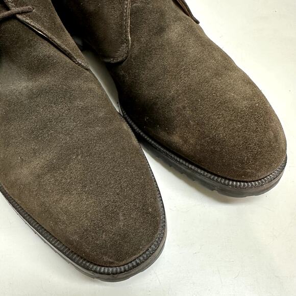 VTG Gravati x Wilkes Bashford Dark Brown Suede Chukka Boots Made in Italy 9.5 main image 4